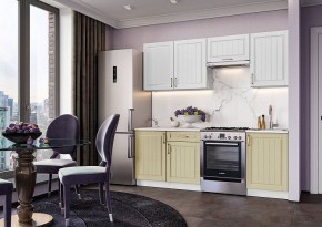 Кухонный гарнитур Лондон 2100 (дуб белый/дуб крем) в Урае - uray.mebel24.online | фото