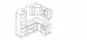 Кухонный гарнитур Меренга 2400*1600 (Стол. 26мм) в Урае - uray.mebel24.online | фото 2
