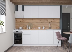 Кухня "МОРИ" 2.0 м (белый/дуб вотан) в Урае - uray.mebel24.online | фото