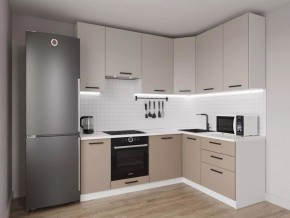 Кухонный гарнитур угловой Каппучино 2200*1600 h 950 (Стол. 26мм) в Урае - uray.mebel24.online | фото 1