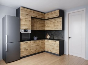 Кухонный гарнитур угловой Крафт 2200*1700 (Стол. 38мм) в Урае - uray.mebel24.online | фото 2