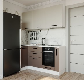 Кухонный гарнитур угловой Латте 1000*1800 (Стол. 38мм) в Урае - uray.mebel24.online | фото
