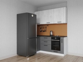 Кухонный гарнитур угловой Санторини 1000*1800 (Стол. 38мм) в Урае - uray.mebel24.online | фото 1