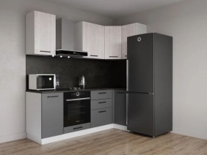 Кухонный гарнитур угловой Санторини 2200*1000 (Стол. 26мм) в Урае - uray.mebel24.online | фото 1