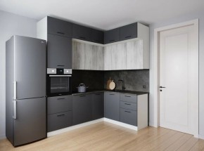 Кухонный гарнитур угловой Санторини 2200*1700 (Стол. 38мм) в Урае - uray.mebel24.online | фото