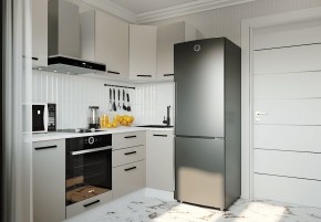 Кухонный гарнитур угловой Шампань 2200х1000 (Стол. 26мм) в Урае - uray.mebel24.online | фото