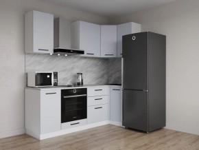 Кухонный гарнитур угловой Смоки 2200*1000 (Стол. 38 мм) в Урае - uray.mebel24.online | фото 1