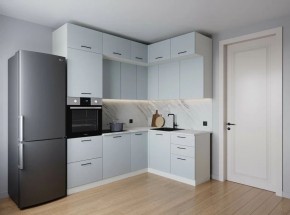 Кухонный гарнитур угловой Смоки 2200*1700 (Стол. 38мм) в Урае - uray.mebel24.online | фото