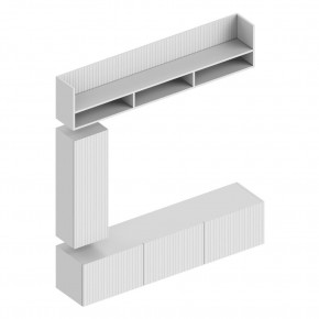 КВИНТА Гостиная (модульная) белый в Урае - uray.mebel24.online | фото 2
