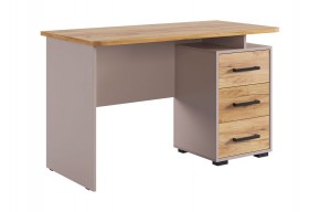 ЛАЙТ 2 Стол компьютерный (1200) кашемир/дуб крафт золотой в Урае - uray.mebel24.online | фото