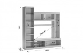 МАКСИ К1 Стенка для гостиной дуб сонома/белое дерево в Урае - uray.mebel24.online | фото 1