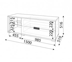 Мармарис (гостиная) М03 ТВ-тумба в Урае - uray.mebel24.online | фото 2