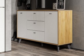 МИЛАН Гостиная (Дуб Золотой/Белый Матовый) модульная в Урае - uray.mebel24.online | фото 10