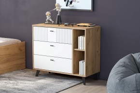 МИЛАН Гостиная (Дуб Золотой/Белый Матовый) модульная в Урае - uray.mebel24.online | фото 11