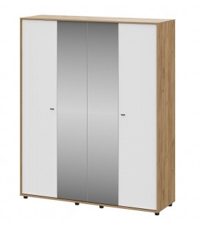 МИЛАН Шкаф четырехстворчатый (Белый Матовый) в Урае - uray.mebel24.online | фото