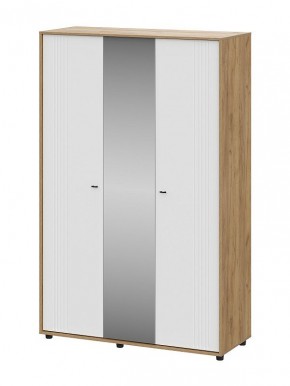 МИЛАН Шкаф трехстворчатый (Белый матовый) в Урае - uray.mebel24.online | фото