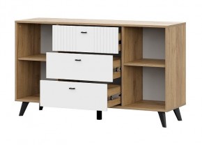 МИЛАН Спальня (Дуб Золотой/Белый матовый) в Урае - uray.mebel24.online | фото 15
