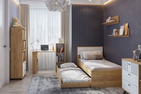 МИЛАН Спальня (Дуб Золотой/Белый матовый) в Урае - uray.mebel24.online | фото 46