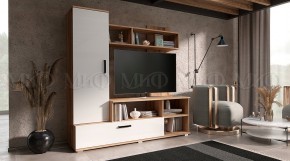 МИНИ Стенка (1500) ЛДСП (Белый глянец/дуб крафт) в Урае - uray.mebel24.online | фото