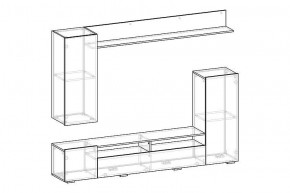 МИЯ Гостиная (ясень анкор светлый) в Урае - uray.mebel24.online | фото 2