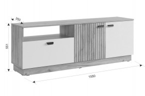 МОДИ К1 Гостиная (белое дерево) в Урае - uray.mebel24.online | фото 4