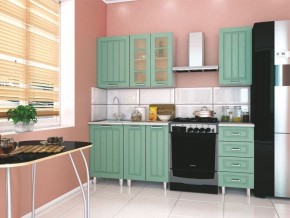 Модульная кухня Луксор клен бирюза в Урае - uray.mebel24.online | фото 1