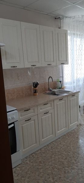 Модульная кухня Луксор клен бирюза в Урае - uray.mebel24.online | фото 3
