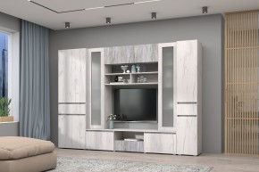 Модульная система Лиана (Дуб Крафт белый/Артвуд темный) в Урае - uray.mebel24.online | фото