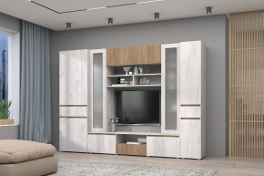 Модульная система Лиана (Дуб Крафт Белый/Дуб Крафт Золотой) в Урае - uray.mebel24.online | фото