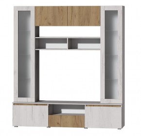 Модульная система Лиана (Дуб Крафт Белый/Дуб Крафт Золотой) в Урае - uray.mebel24.online | фото 9