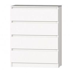 МС "Хилтон" Комод №1 800 (4 ящ.) белый текстурный в Урае - uray.mebel24.online | фото 2