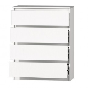 МС "Хилтон" Комод №1 800 (4 ящ.) белый текстурный в Урае - uray.mebel24.online | фото 3