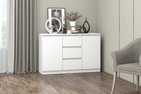МС "Хилтон" Комод №4 1200 (белый текстурный) в Урае - uray.mebel24.online | фото