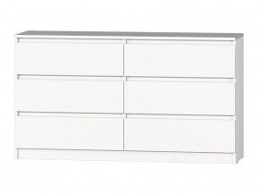 МС "Хилтон" Комод №5 1400 (6 ящ.) белый текстурный в Урае - uray.mebel24.online | фото 2