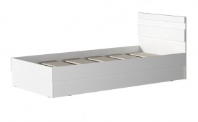 МС "Хилтон" Кровать 0,9 (Белый текстурный) в Урае - uray.mebel24.online | фото 2