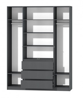 МС "Хилтон" Шкаф №1 1600 (Графит) в Урае - uray.mebel24.online | фото 3