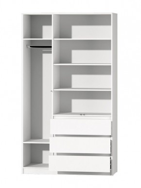 МС "Хилтон" Шкаф №2 1200 (Белый текстурный) в Урае - uray.mebel24.online | фото 3