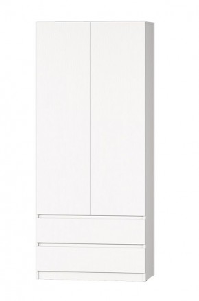 МС "Хилтон" Шкаф №3 900 (Белый текстурный) в Урае - uray.mebel24.online | фото 2