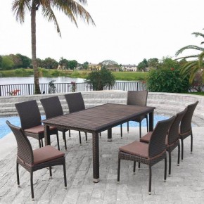 Набор уличный T347/Y380A-W53 Brown 8PCS в Урае - uray.mebel24.online | фото 2