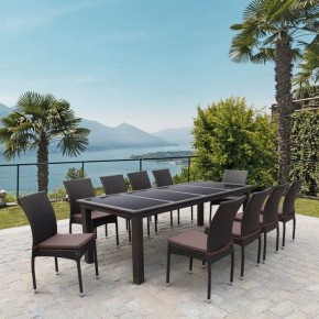 Набор уличный T438/Y380A-W53 Brown 10PCS в Урае - uray.mebel24.online | фото 2