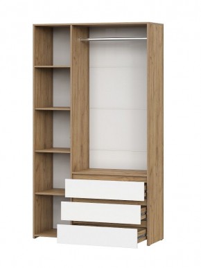 НЕКСТ 1 Спальный гарнитур (модульный) Дуб Золотой/Белый в Урае - uray.mebel24.online | фото 13