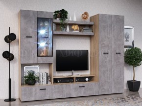 Нэнси New Полка (ЛДСП) Бетон светлый/Сонома в Урае - uray.mebel24.online | фото 2