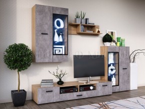 Нэнси New Полка навесная (ЛДСП) Сонома в Урае - uray.mebel24.online | фото 2