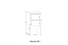 НИКОЛЬ 25 Шкаф 5-ти створчатый в Урае - uray.mebel24.online | фото 7