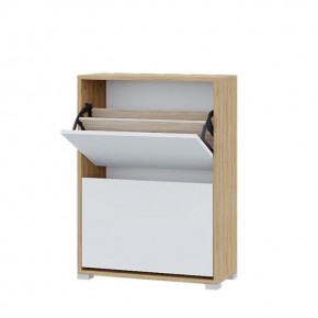 Обувница Домино (Крафт золотой/Белый) в Урае - uray.mebel24.online | фото