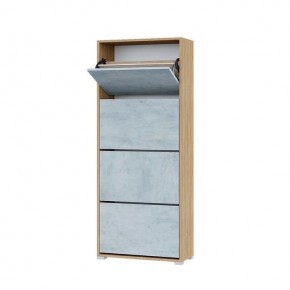 Обувница XXL Домино (Крафт золотой/Бетон) в Урае - uray.mebel24.online | фото
