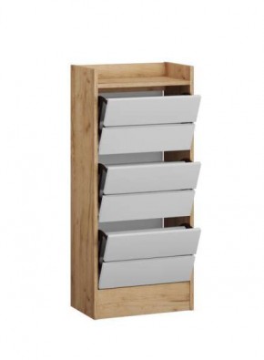 Обувница Ямайка ЯПТ-1 Дуб крафт золотой/Белый в Урае - uray.mebel24.online | фото 1