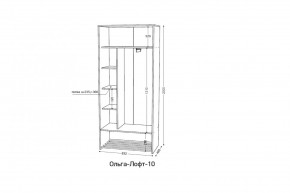 ОЛЬГА-ЛОФТ 10.1 Шкаф-купе без зеркала в Урае - uray.mebel24.online | фото 2