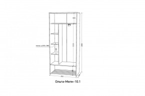 ОЛЬГА-МИЛК 10.1 Шкаф-купе без зеркала в Урае - uray.mebel24.online | фото 2