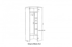 ОЛЬГА-МИЛК 9.2 Шкаф угловой с зеркалом в Урае - uray.mebel24.online | фото 2